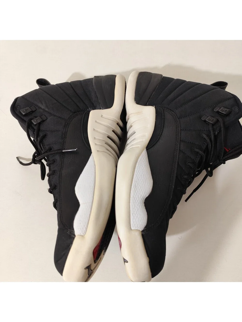 Air Jordan 12 Retro Nylon Neoprene Mens Size 12.5  (130690-004) Black White